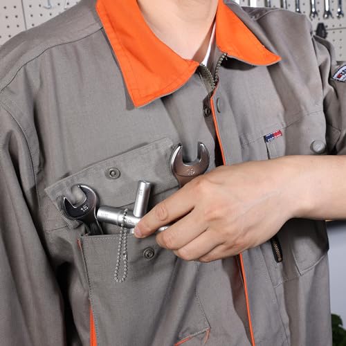 DURATECH 4 Way Sillcock Key Set, Utilities Key, Multi-functional Water Key, 2-Pack, for Valve, Faucet, and Spigots