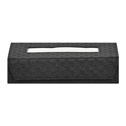 Image of Dhides Handcrafted Tissue Paper Tissue Holder Car Tissue Box Textured Black Colour