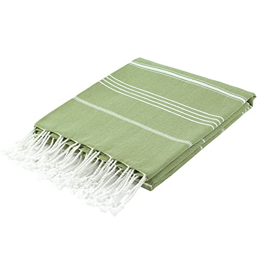 Pestemalturkish Bath Towels 37X70 %100 Cotton By Cacala Olive Green - Pes-Cep-Olivegreen #TOP3