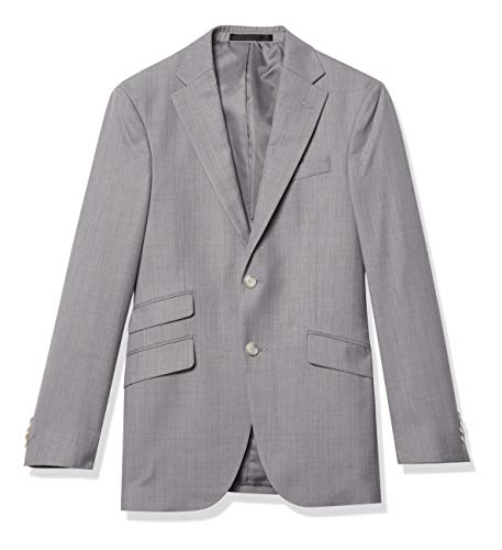 Kenneth Cole New York Men's Slim Fit Suit Separate Jacket, Light Grey, 42L