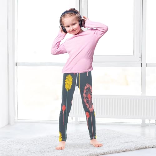 Toddler Girls Leggings Printed Yoga Pants Leggings Dandelions for Kids4