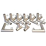 VANTA SPORTS Triple 10' DIY Powder Coated Rust Resistant 10 Piece Golf Frame Corner Kit Fittings with Threaded Eye-Bolts