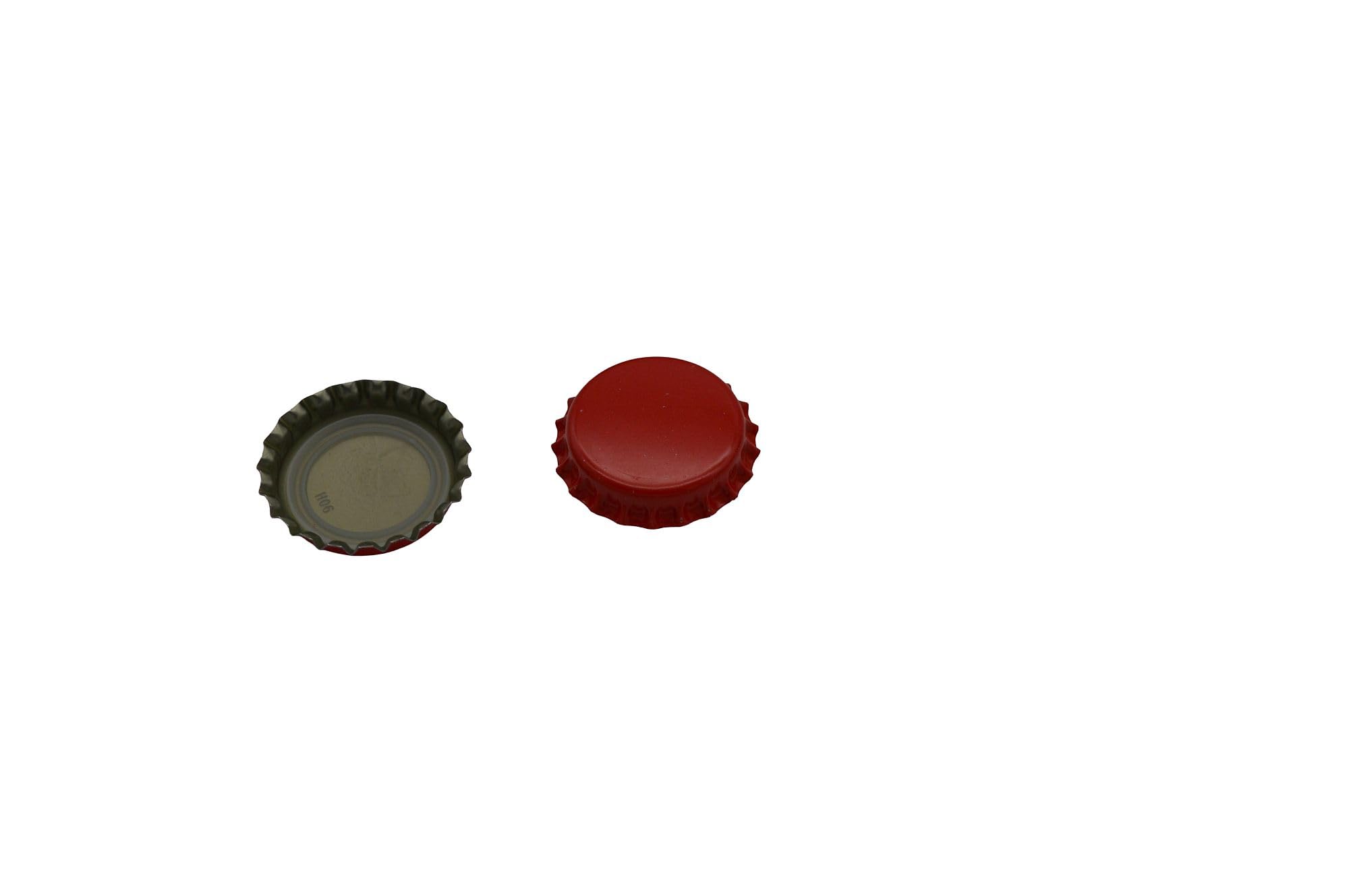 Brewzilla Lot de 1000 bouchons de couronne Rouge cerise 26 mm