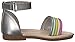 Carter's Girl's Gene Girl's Fashion Sandal Sandal, silver, 7 M US Toddler