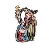 Ideal para realzar la atmósfera navideña con acabados de alta calidadMaría San José. Longitud(cm): 23