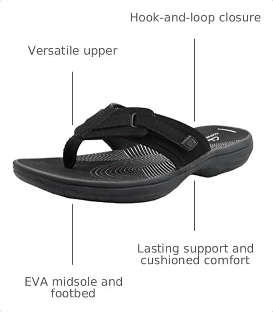 Image of Clarks Women's Brinkley Jazz Cloudsteppers Flip-Flops