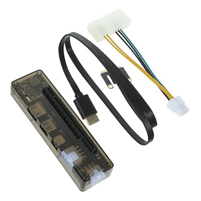 Milisten External Graphics Card Dock for Laptops Portable Egpu Adapter Easy Setup Compatible Various Operating Systems PCB Materials for Gamers Professionals Random Style
