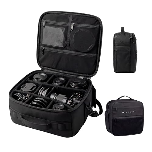 Organizador de cámara y objetivos PICSIL Horizon modular y acolchado de 9,8L