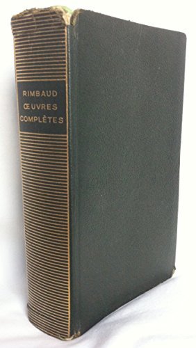 Arthur Rimbaud - Oeuvres Completes [French] B0012VEPP2 Book Cover