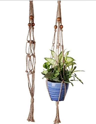 Primitive Planters Tan Jute 36 in. H Plant Hanger 1 pk