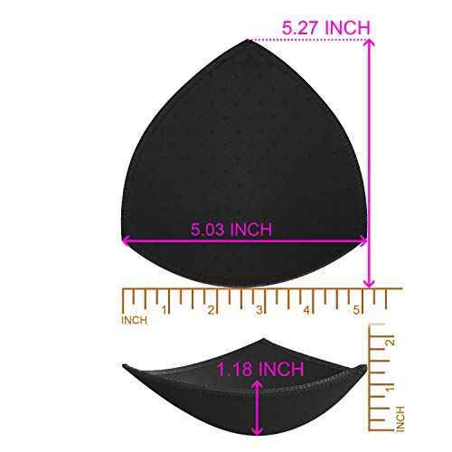 Topbine Bra Pads Inserts Women's Sports Cups Bra Replacement Insert Push Up Bra Padding For Bikini Swimsuit (Black) … #TOP1