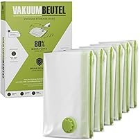 Amazon Produktbild: NORDIC® - Vakuumbeutel für Kleidung - 6x Größe S - BPA Frei - Inkl. Etiketten -