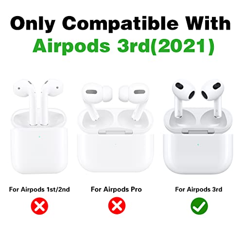 2 Pack Gkv For Airpods 3 Case For Airpod 3 (2021) Cover Unique Funny Fun Kawaii Cute 3D Cartoon Design Air Pods 3Rd Generation Silicone Cases For Girls Teen Boys Kids Cucumber+Gray Rk #TOP1