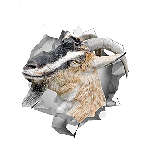 Sticker réfléchissant chèvre 3D vinyle haute résistance