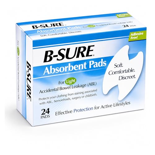 B-Sure Anal Leakage Pads Box/24 Pads