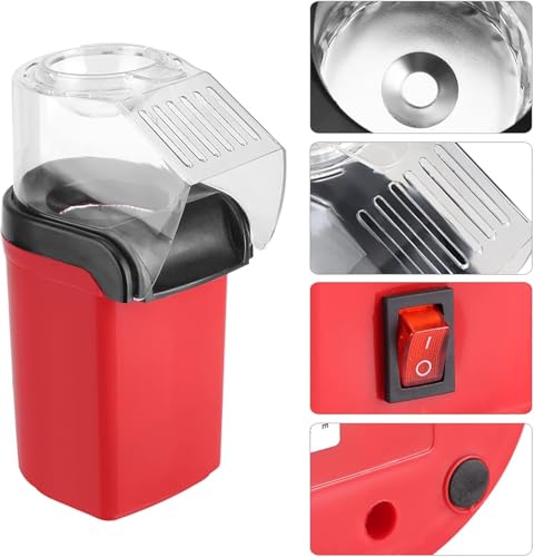 Pipoqueira Elétrica 1100W 110/220V - Pipocas Sequinhas, Sem Óleo, Práticas e Rápidas em Poucos Minut