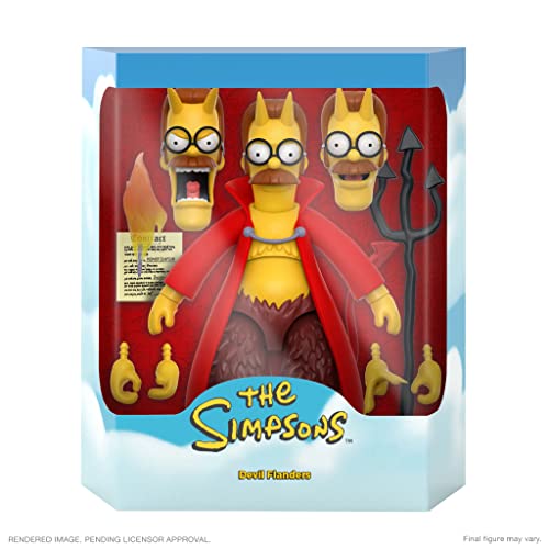 Super7 The Simpsons Devil Flanders - Ultimates! 7 In Action Figure #TOP1