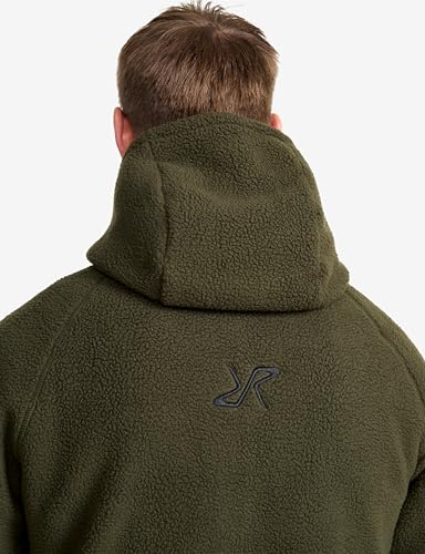 Miniatura 6 de Revolutionrace Sherpa Hoodie Para Hombre, Chaqueta Polar Cálida Y Duradera, Forest Night, L