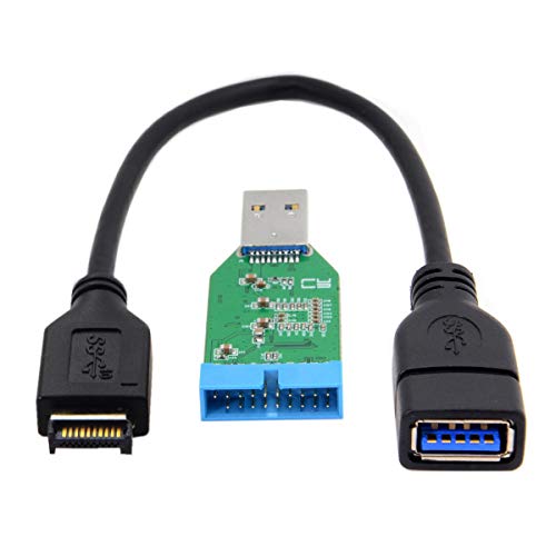 CY USB 3.1 Front Panel Header to 3.0 Female Cable to Motherboard 20pin Header Female Hub Adapter