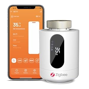 Smart Heizkörperthermostat LincoSoft Thermostat Heizung Smart mit App-Streuerung, Energie sparen, Tuya Zigbee Thermostat kompatibel mit Alexa, Google Home, benötigt Zigbee einfache Installation