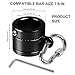 Sleever Bar Lock Collar 7/8, Sleever Bar Lock Collar with Tethering Attachment Point for Tool Lanyard, Compatible 7/8 Bar (Black)
