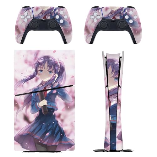 PS5 Slim �p �X�L���V�[�� �G���A�j���� ��̂������� ��Ǖ������� �{�̂ƃQ�[���R���g���[���[�ɑΉ�����X�e�b�J�[ �y�����݌v �f�W�^���E�G�f�B�V������p�z ���^�X�L�� �{�̕ی� �X���� �A�N�Z�T���[ �w��/��/����/�ق���h�~ ��G��/�U�M�ǂ�