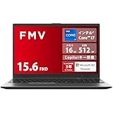富士通 ノートパソコン FMV Note E WE1-K3 (MS 365 Personal/Copilotキー搭載/Win 11/15.6型/Core i7/16GB/SSD 512GB) FMVWK3E175_AZ 製品画像:1位