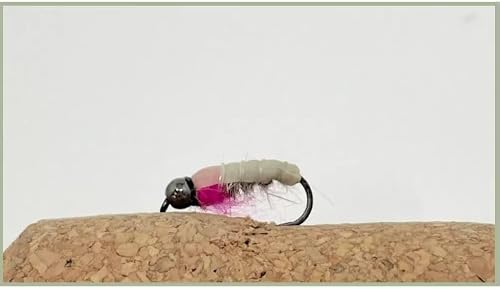 Czech Nymph Trout or Grayling Flies - Tungsten Bead, Barbless Trout Flies Choice of size and quantity (12, 10)