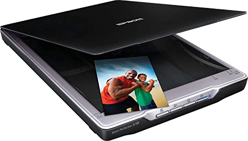 Epson Perfection V19 Color Photo & Document Scanner with scan-to-cloud & 4800 dpi optical resolution , Black