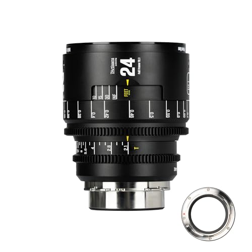 7artisans 24mm T2.1 Infinte�V���[�Y �v���t�F�b�V���i�� �t���t���[�� �}�j���A���V�l�����Y PL�}�E���g�Ή� �ʐ^�B�e�E�f�搧��p �u���b�N
