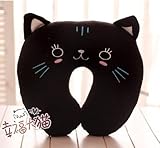 Piggy2gether - Cartoon pillow type multifunctional office neckguard 30cm Black Cat
