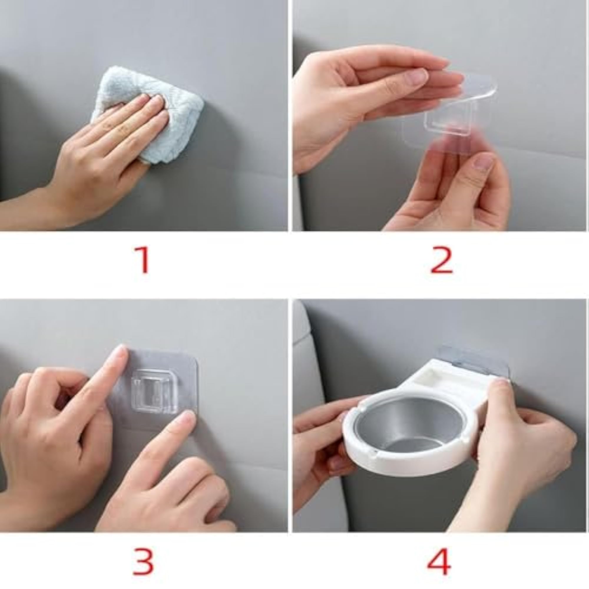 Wall Mounted Portable Cigarette Ashtray with Suction Cup
