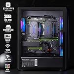 STGAubron Dual CPU Gaming PC, Dual Intel i7 Xeon E5 up to 3.7GHz, Radeon RX 580 8G, 16G DDR4, 512G SSD, 600M WiFi, BT 5.0, RGB Fan x 4, Windows 10 Pro - Image 5