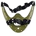 Hannibal Lecter Mask The Silence of The Lambs Horror Movie Demon Mask Killer Costume Half Face Killer Prop for Halloween (Green)