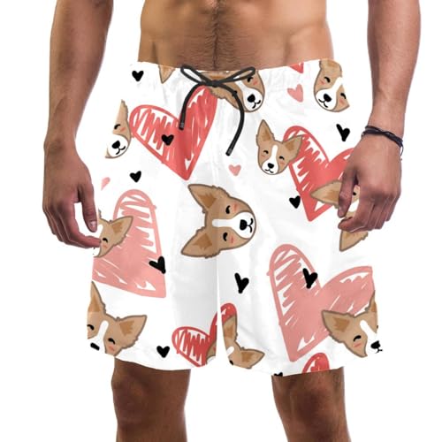 Maillot de bain séchage rapide short homme corgi léger et respirant pour l'été