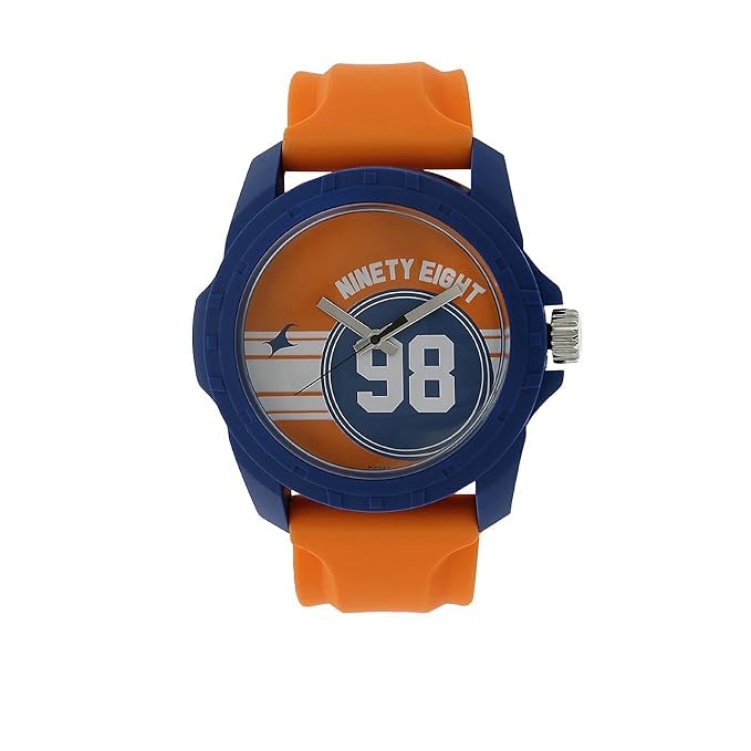 Montre analogique en silicone orange pour garçon modèle 38018Pp02W