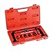 Produktbild Todeco - Ventilfeder-Spanner, 11-teiliger Werkzeugkasten für Ventilfedern - Material: C45 Stahl - Gehäusegröße: 33,5 x 19,5 x 5,5 cm - mit rotem Koffer, 11 Teile