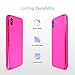 VELVET CAVIAR Compatible with iPhone X Case/iPhone Xs Case Neon Pink - Cute Clear Protective Phone Cover for Women, Girls (Hot Pink)