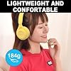 Auriculares híbridos con cancelación de ruido mejorada, Bluetooth de diadema con micrófono, almohadillas suaves, HiFi estéreo, plegables ligeros, graves profundos para hogar oficina celular PC 4