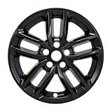 Impostor Wheel Skin Fits Dodge Durango GT and RT 2021-2026 Set of 4 Wheel Covers 20 Inch Diameter 5 Double Spoke Gloss Black Painted ABS Plastic Snap-On Installation Coast To Coast IMP484BLK