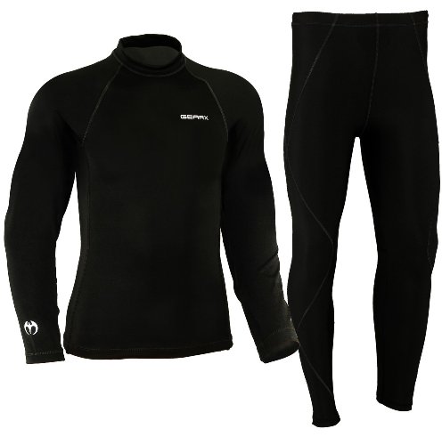 Sous-couche de compression 4 couches pour motocross, ski, snowboard, cyclisme, athlètes, Noir , S Cover