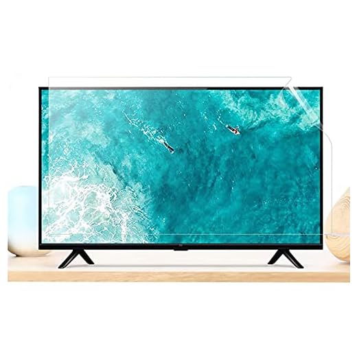LSSB Anti Blue Light TV Screen Protector För 32-65 Tum TV, Anti Glare/Anti-Strålning LCD-skärmskyddsfilm, Minska Ögonmattningen, För 32-70 Tums Tv-skärm, Anpassningsbar