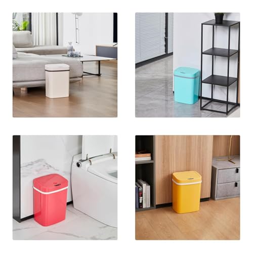 Basura automática rectangular con sensor de movimiento y tapa sellada 3 gal. miniatura 3