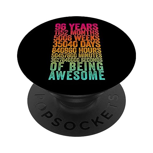 Divertida camisa de cumpleaños 96 Old Meter Divertidos regalos de 96 años PopSockets PopGrip Intercambiable