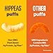 HIPPEAS Organic Chickpea Puffs + Bohemian Barbeque | 4 Ounce, 6 Count | Vegan, Gluten-Free, Crunchy, Protein Snacks