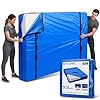 TICONN Mattress Bags for Moving, Heavy Duty King Mattress Cover Storage Bag with Full-Around Handle and Adjustable Buckles (Blue, King)