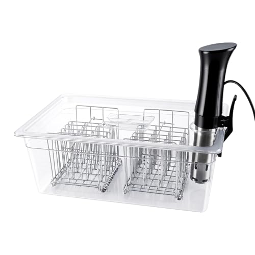 WELKOR Sous Vide Container 26 Quart with Lid & 2 Racks, Large Precision Cooker Water Bath Tank, Food-Grade PC Material, Heat Resistant (-40°F to 212°F) for Anova, Joule, Instant Pot by WELKOR - Image 8