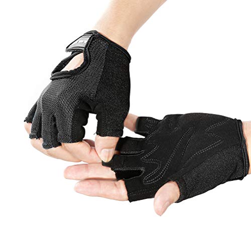 Luvas VORCOOL masculinas e femininas para academia com meio dedo, esportivas, treinamento, pulso, an