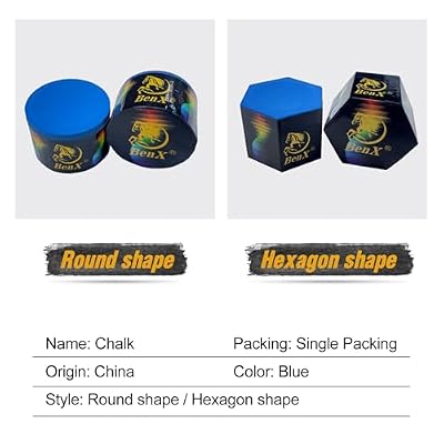 Pool Cue Chalk - Professional Billiard Chalk Blue | Nano Technology | Long Lasting 10+ Shots | Enhanced Spin & Control | Wax, Dry & Neutral Options