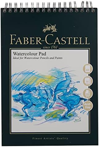 Faber-Castell Creative Studio Mixed Media Pad, A5, Spiral Bound Paper, 250 GSM, 30 Sheets, for All Media, Acrylic, Watercolour Paint and Pencils, Pastel, Charcoal, Graphite, Art, Craft, Home, School